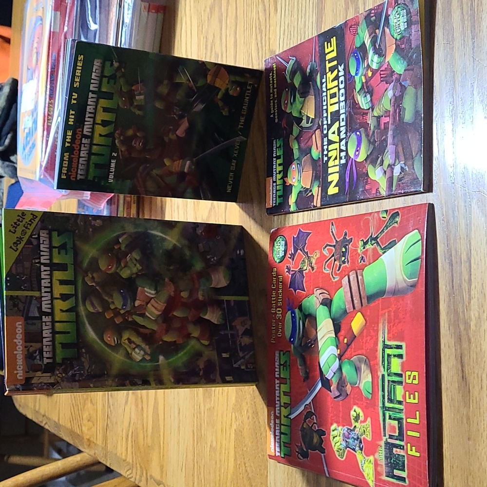 Set of 4 TMNT kids books